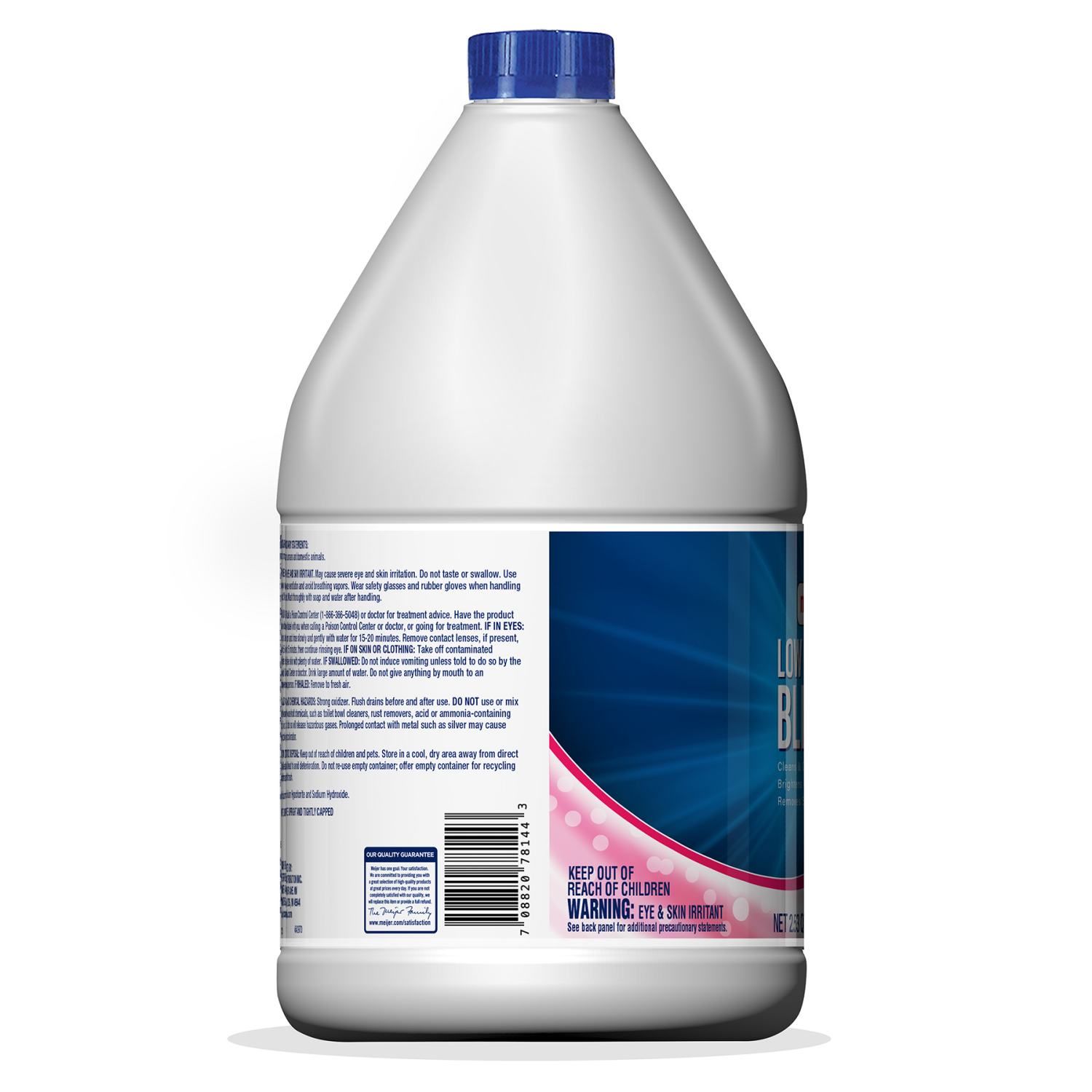 slide 3 of 4, Meijer Low Splash Bleach, Fresh Meadow Scent, 81 oz