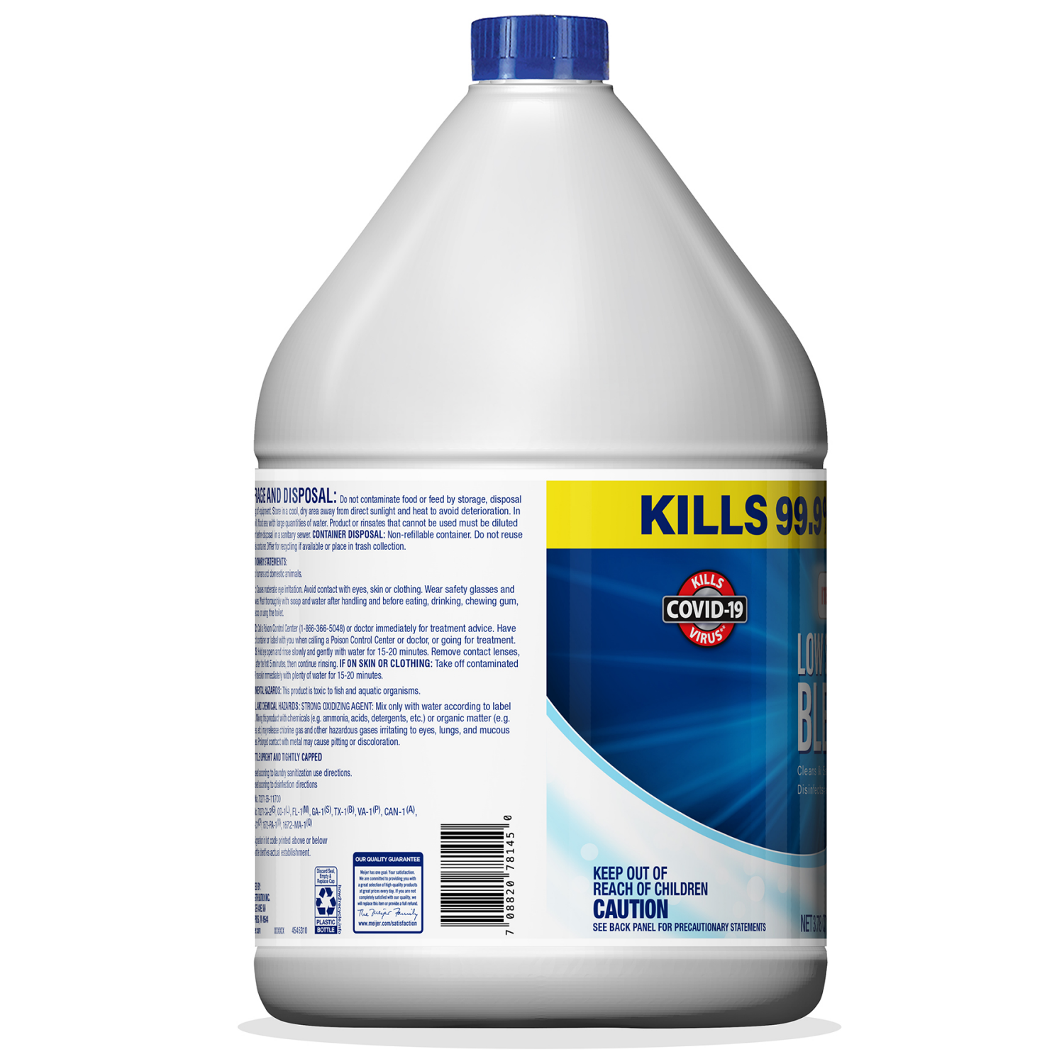 slide 3 of 4, Meijer Low Splash Bleach, Regular Scent, 121 oz, 121 oz