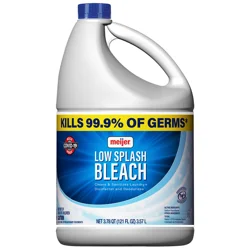 Meijer Low Splash Bleach, Regular Scent, 121 oz