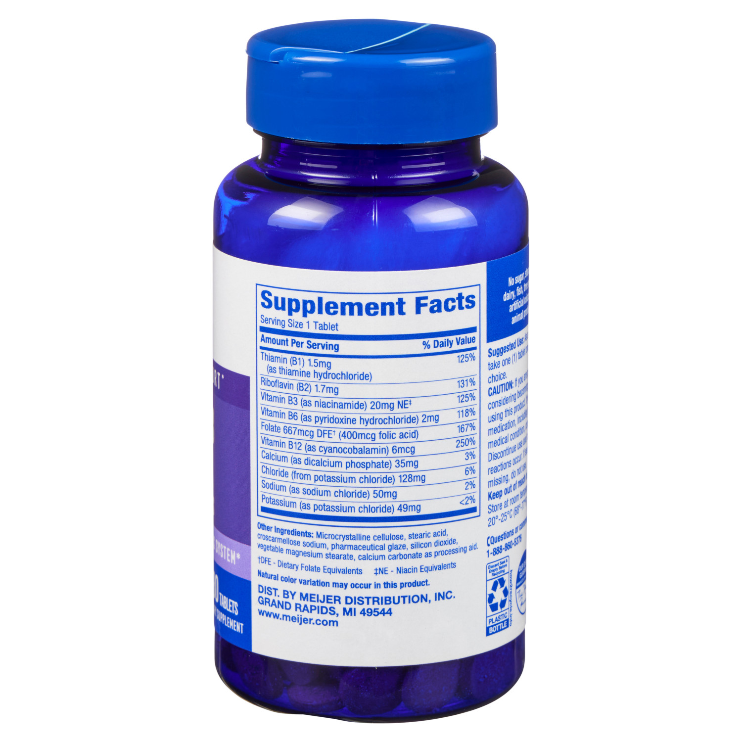 slide 3 of 3, MEIJER WELLNESS Meijer Vitamin B Complex Electrolytes, 180 ct