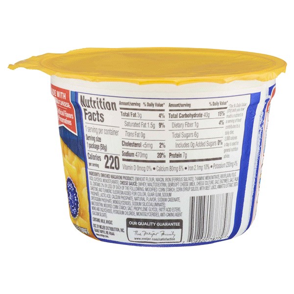 slide 7 of 9, Meijer Mac & Cheese Single Serve Microwave Cup, 2.05 oz