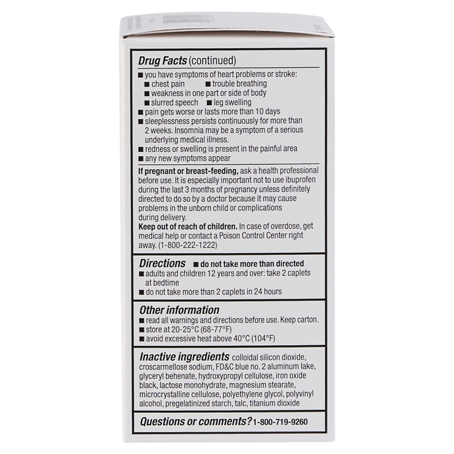 slide 3 of 3, Meijer Ibuprofen PM Coated Caplets, 120 ct