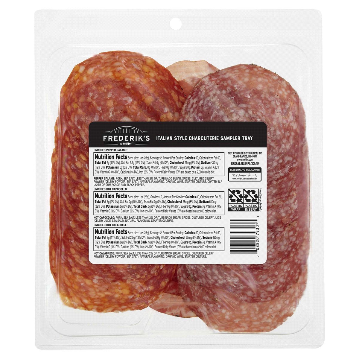 slide 2 of 2, FREDERIKS BY MEIJER Frederik's by Meijer Italian Style Charcuterie Sampler Tray, 6 oz, 6 oz