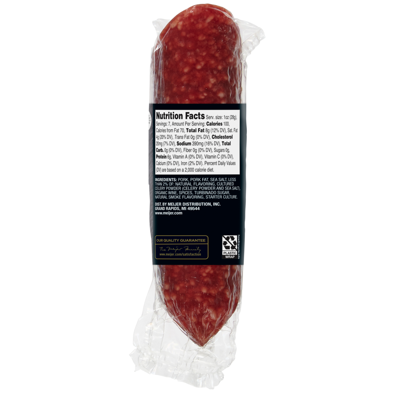 slide 3 of 3, FREDERIKS BY MEIJER Frederik's by Meijer Uncured Salame Toscana, 7 oz, 7 oz