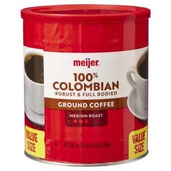 Meijer Ground Coffee Colombian Roast - 36 oz