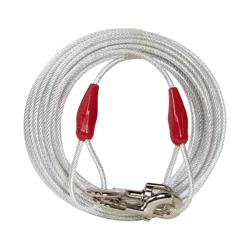 Cable tie out for large dogs. Up to 30'