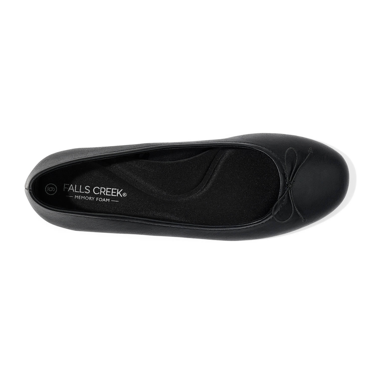 slide 6 of 6, Falls Creek Women's Christine Flat, Black, Size 8, 1 ct