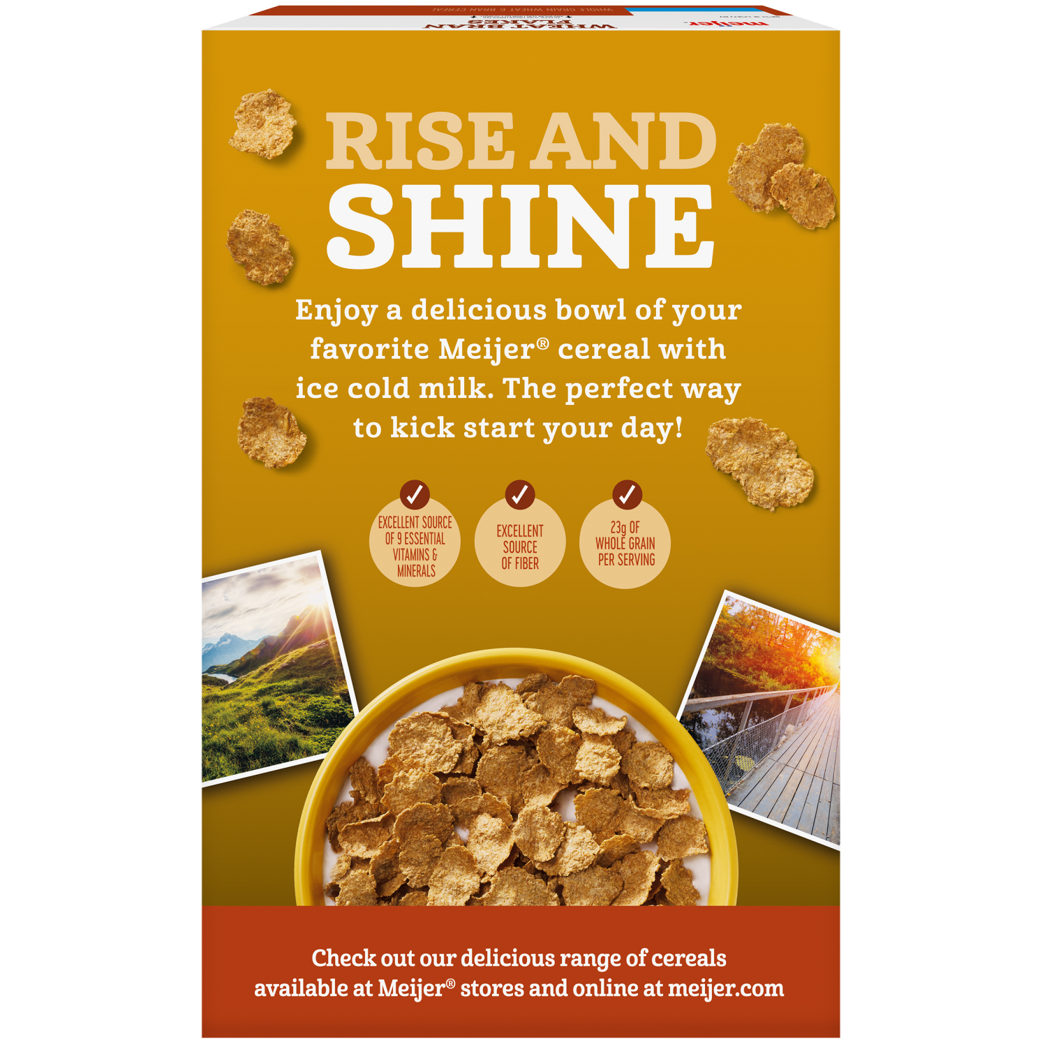 slide 7 of 8, Meijer Wheat Bran Flakes 18oz, 18 oz