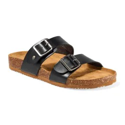 Falls Creek Women's Beach Cate Sandals, Black, Size 8