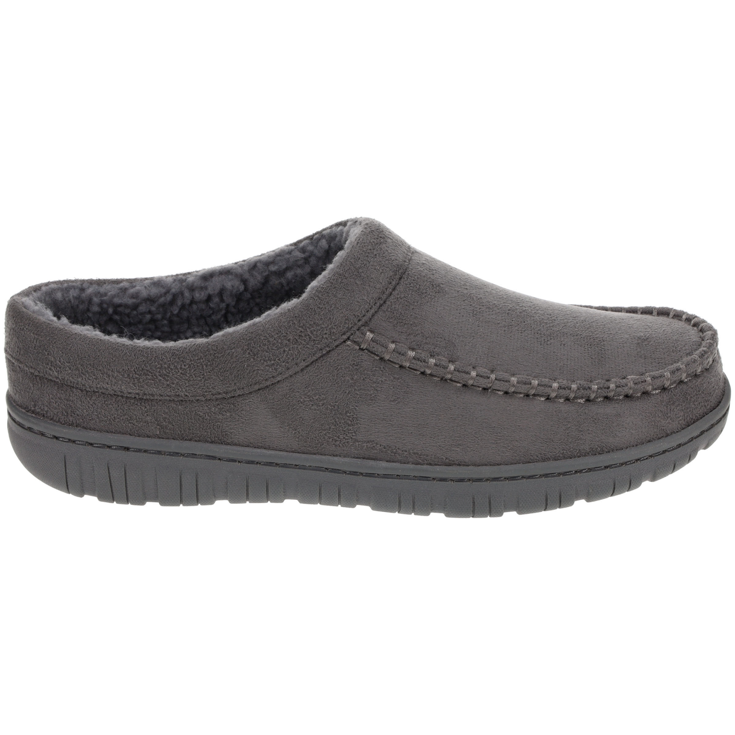 slide 3 of 4, Falls Creek Men's Clog Slippers, Charcoal, Small, 1 ct