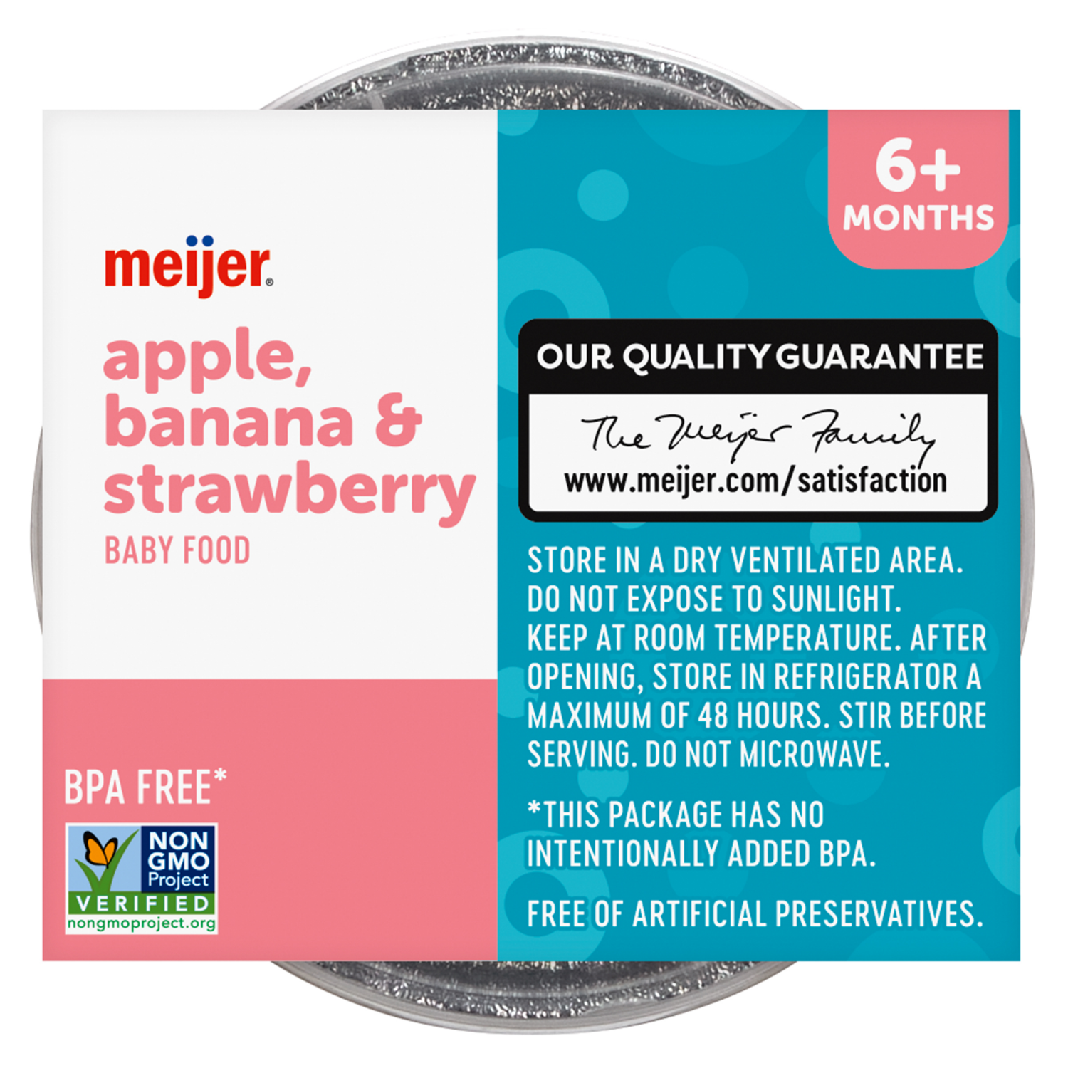 slide 3 of 3, Meijer Aple/Strwb/Banana Stage 2 4oz 2Pk, 2 ct; 4 oz