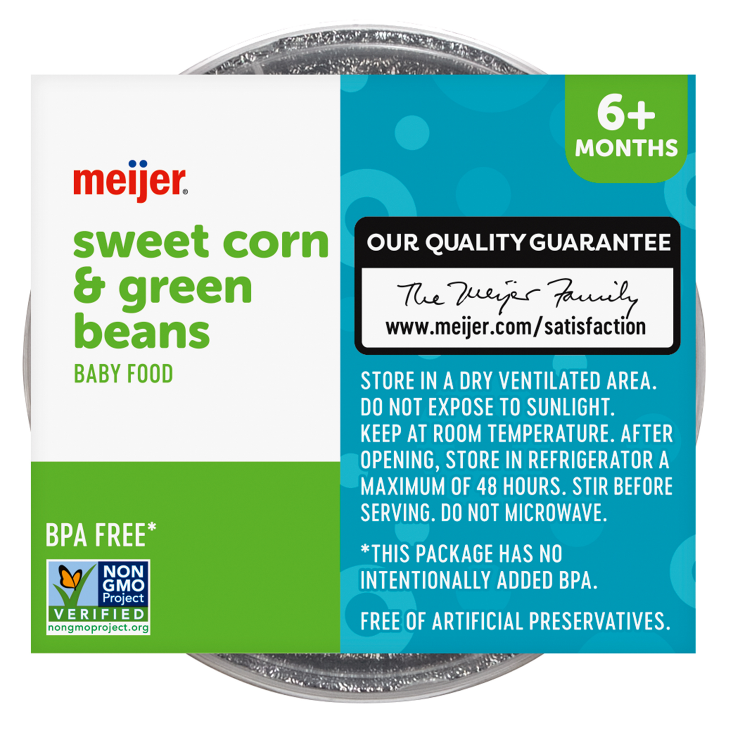 slide 3 of 3, Meijer Sweet Corn And Green Bean 4oz 2pk, 2 ct; 4 oz