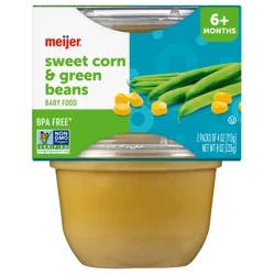 Meijer Sweet Corn And Green Bean 4oz 2pk