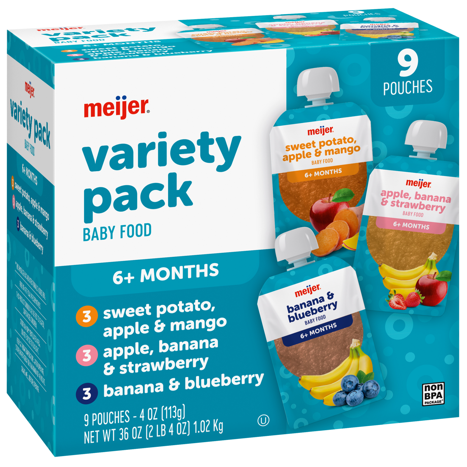 slide 6 of 8, Meijer Fruit&veggie Variety Pack 9, 9 ct