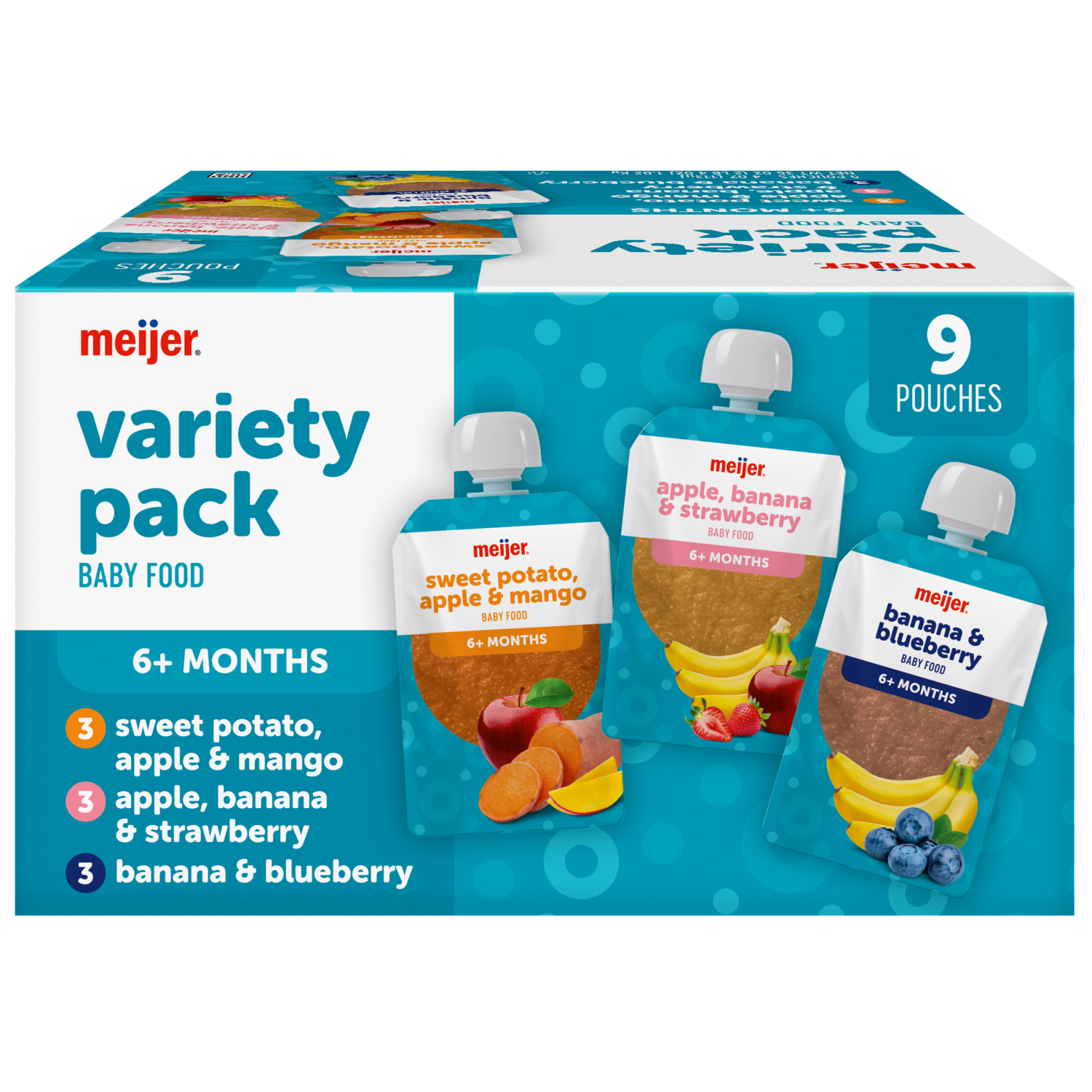 slide 8 of 8, Meijer Fruit&veggie Variety Pack 9, 9 ct