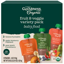 True Goodness Org Fruit & Veggie Variety Pack 9Ct