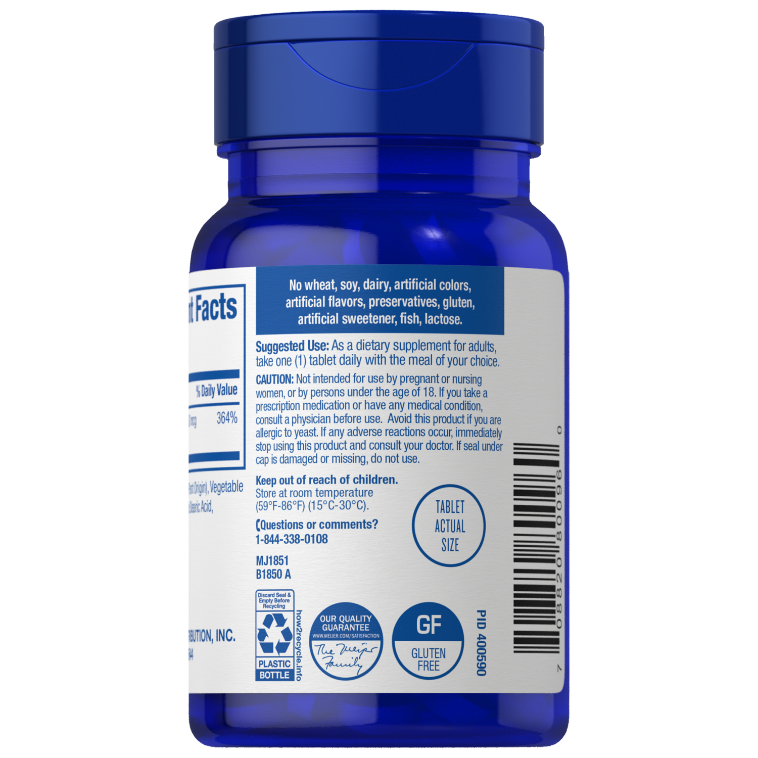 slide 3 of 3, MEIJER WELLNESS Meijer Selenium 200 mcg, 100 ct