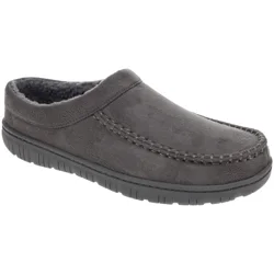 Falls Creek Men's Clog Slippers, Charcoal, Large