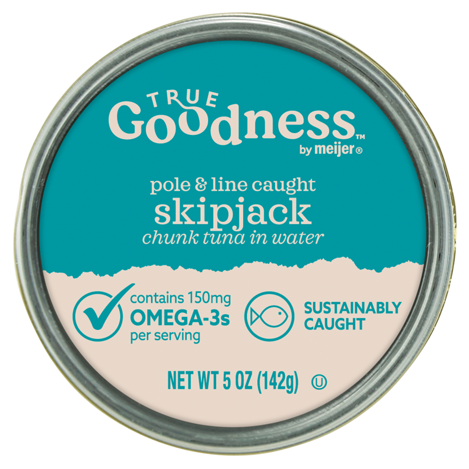 slide 4 of 4, True Goodness Skipjack Tuna Can - 5 oz, 5 oz