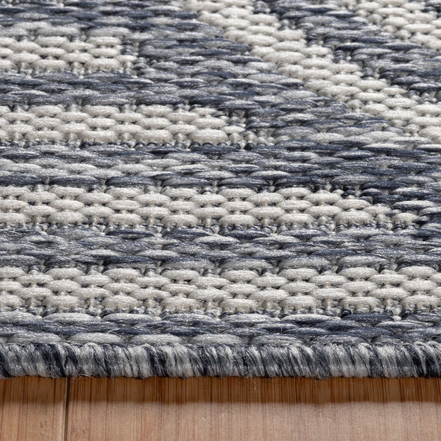 slide 5 of 5, Room & Retreat Tropea Mika Outdoor Rug, 63 in x 84 in, Blue, 1 ct