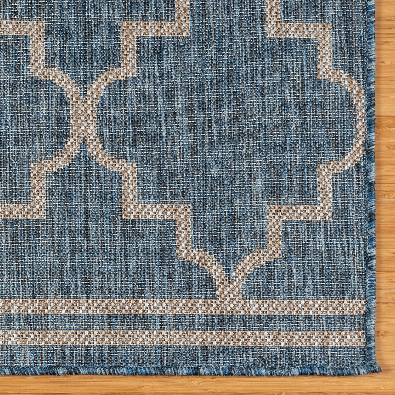 slide 4 of 4, Room & Retreat Tropea Casbah Outdoor Area Rug, 63 in x 84 in, Navy, 1 ct