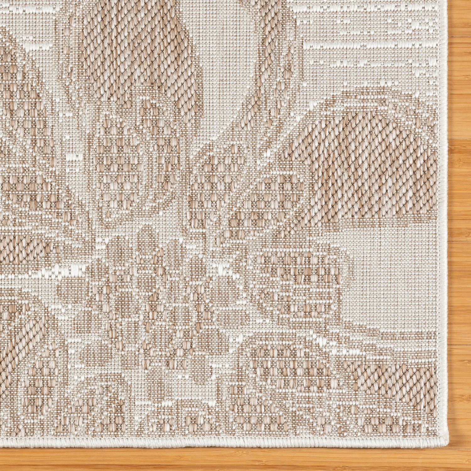 slide 4 of 4, Room & Retreat Tropea Woodbury Outdoor Area Rug, 63 in x 84 in, Taupe, 1 ct