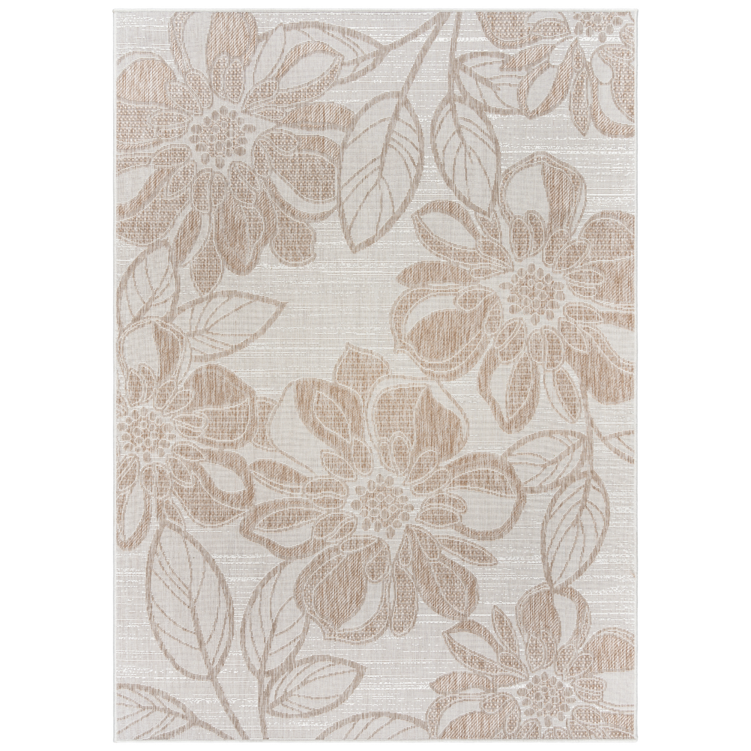 slide 1 of 4, Room & Retreat Tropea Woodbury Outdoor Rug, 94 in x 120 in, Taupe, 1 ct
