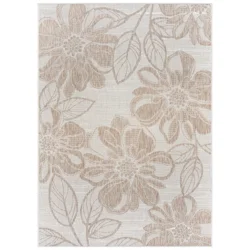 Room & Retreat Tropea Woodbury Outdoor Rug, 94 in x 120 in, Taupe