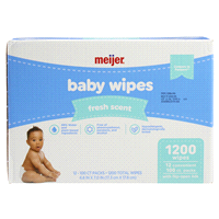 slide 20 of 29, Meijer Baby Wipes, Fresh Scent, 1200 ct