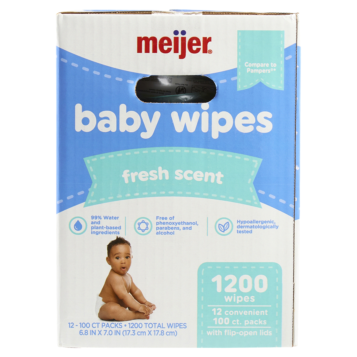 slide 25 of 29, Meijer Baby Wipes, Fresh Scent, 1200 ct