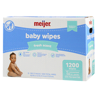slide 5 of 29, Meijer Baby Wipes, Fresh Scent, 1200 ct