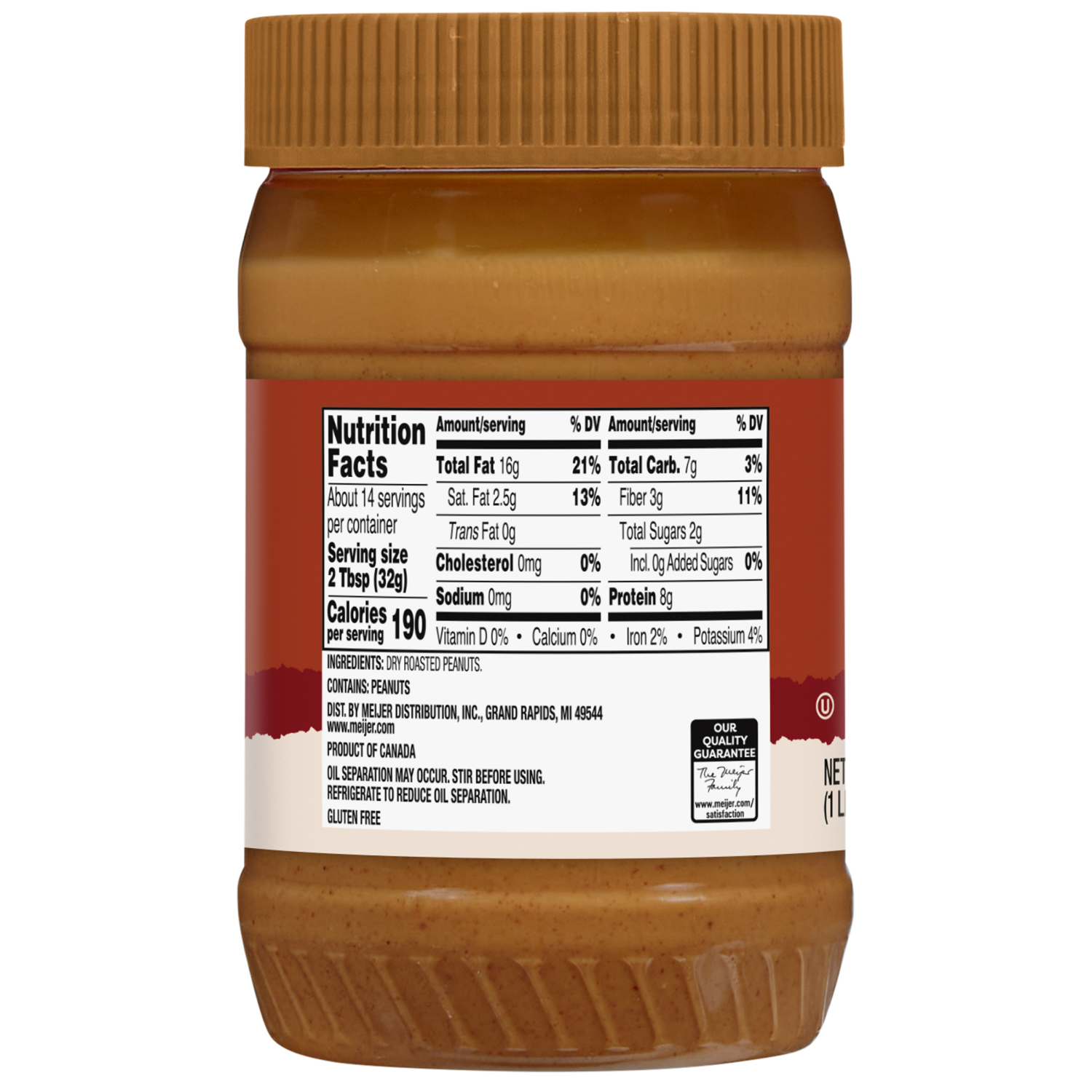 slide 2 of 3, True Goodness Creamy Peanut Butter, 16 oz