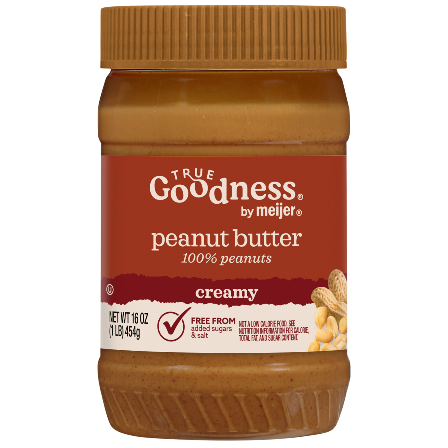 slide 1 of 3, True Goodness Creamy Peanut Butter, 16 oz