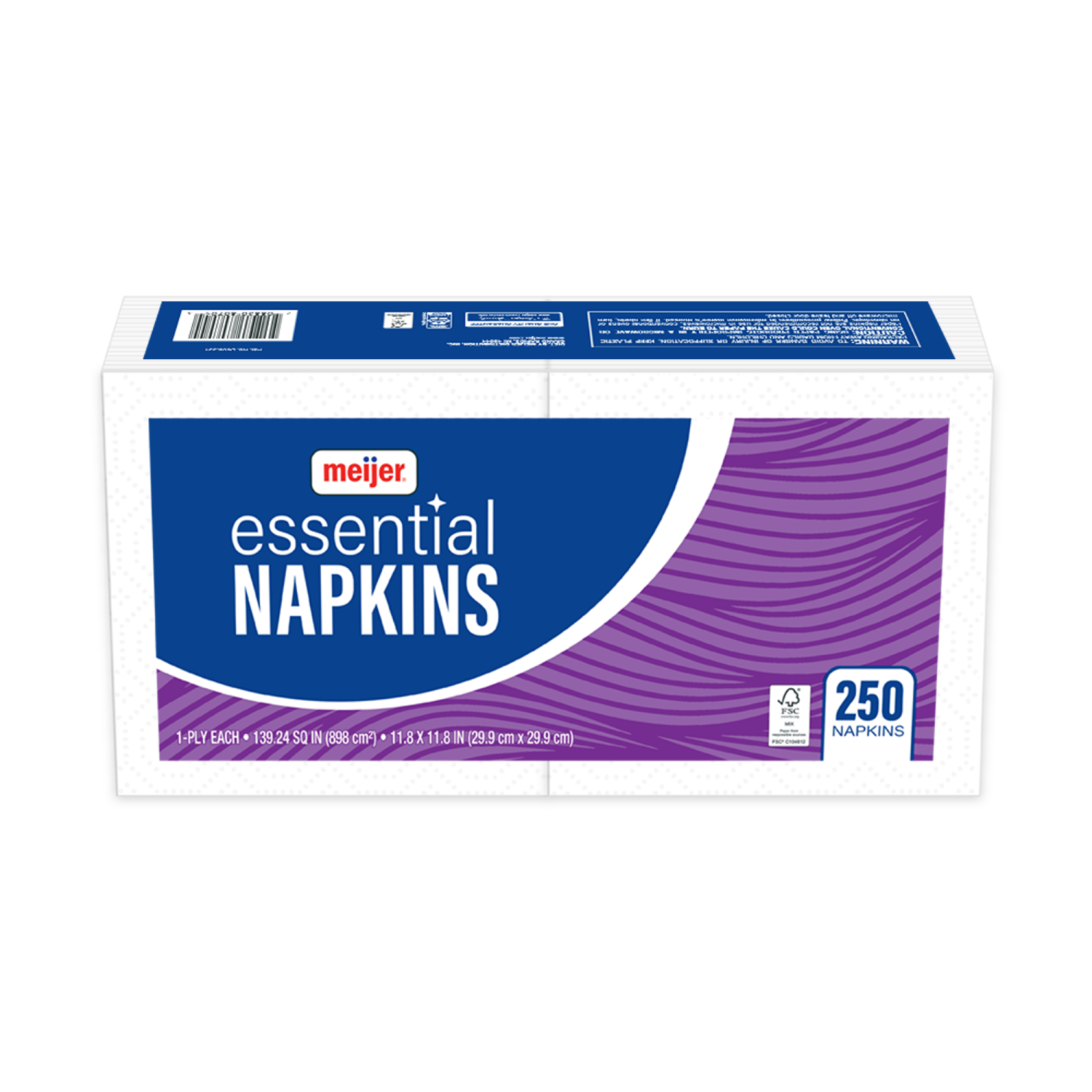 slide 2 of 2, Meijer Essential Napkins, 250 ct