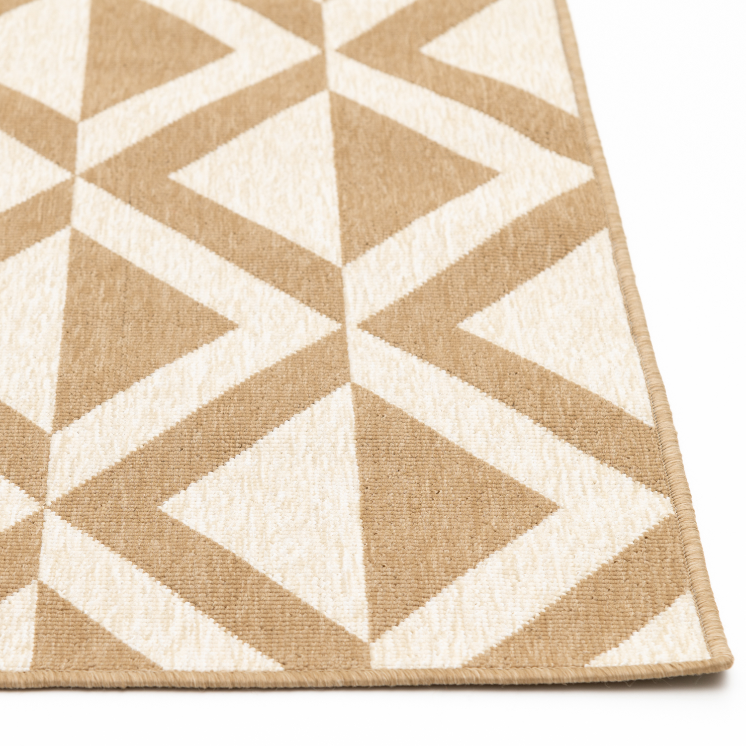 slide 7 of 7, Room & Retreat Solstice Indoor/Outdoor Area Rug Diamond Geo, 5 ft x 7 ft, Tan, 5 ft, 7 ft