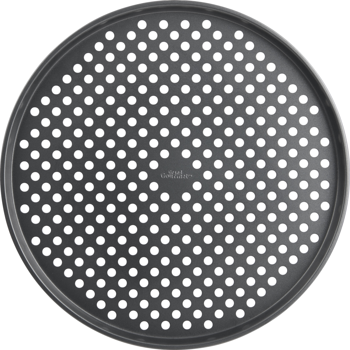 slide 2 of 2, Grand Gourmet Perforated Pizza Crisper, Dark Grey, 14", 14 in