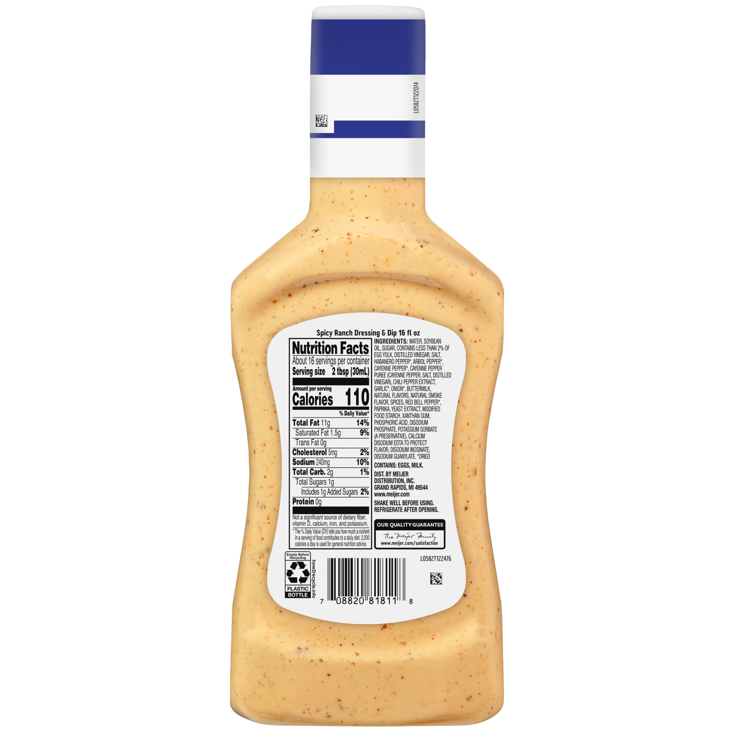 slide 2 of 2, Meijer Spicy Ranch Dressing - 16 oz, 16 oz
