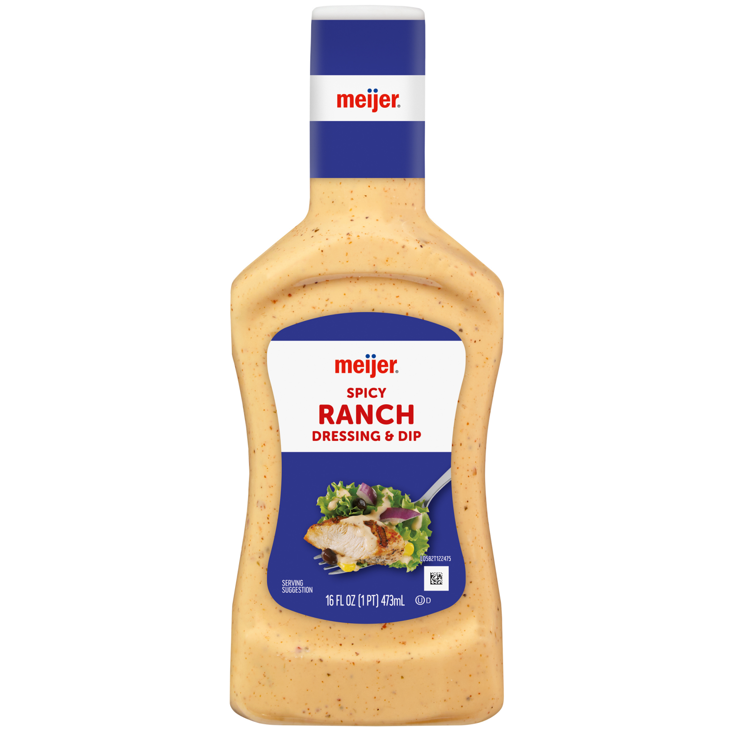 slide 1 of 2, Meijer Spicy Ranch Dressing - 16 oz, 16 oz