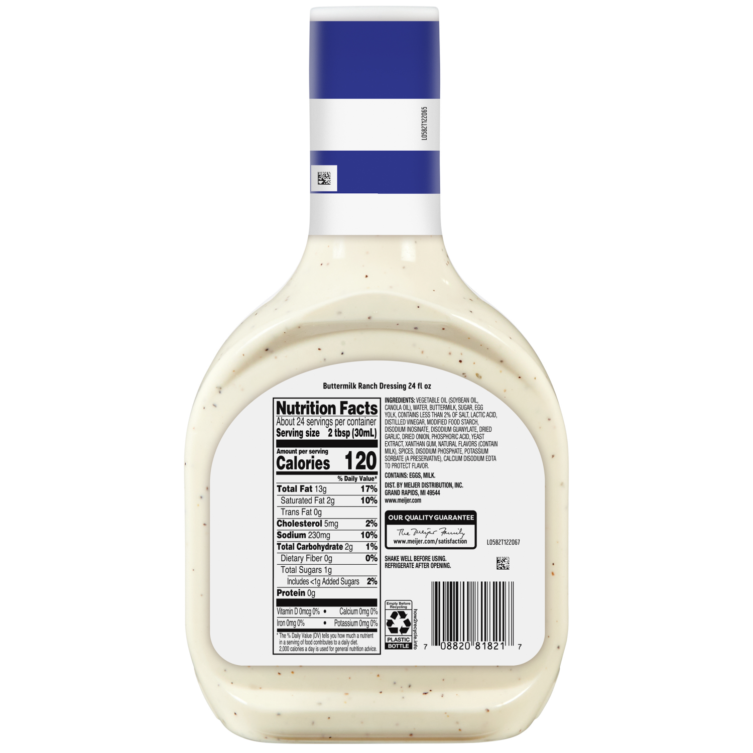 slide 2 of 2, Meijer Buttermilk Ranch Dressing, 24 oz