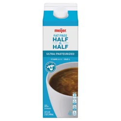 Meijer Fat-Free Half & Half Creamer, Quart