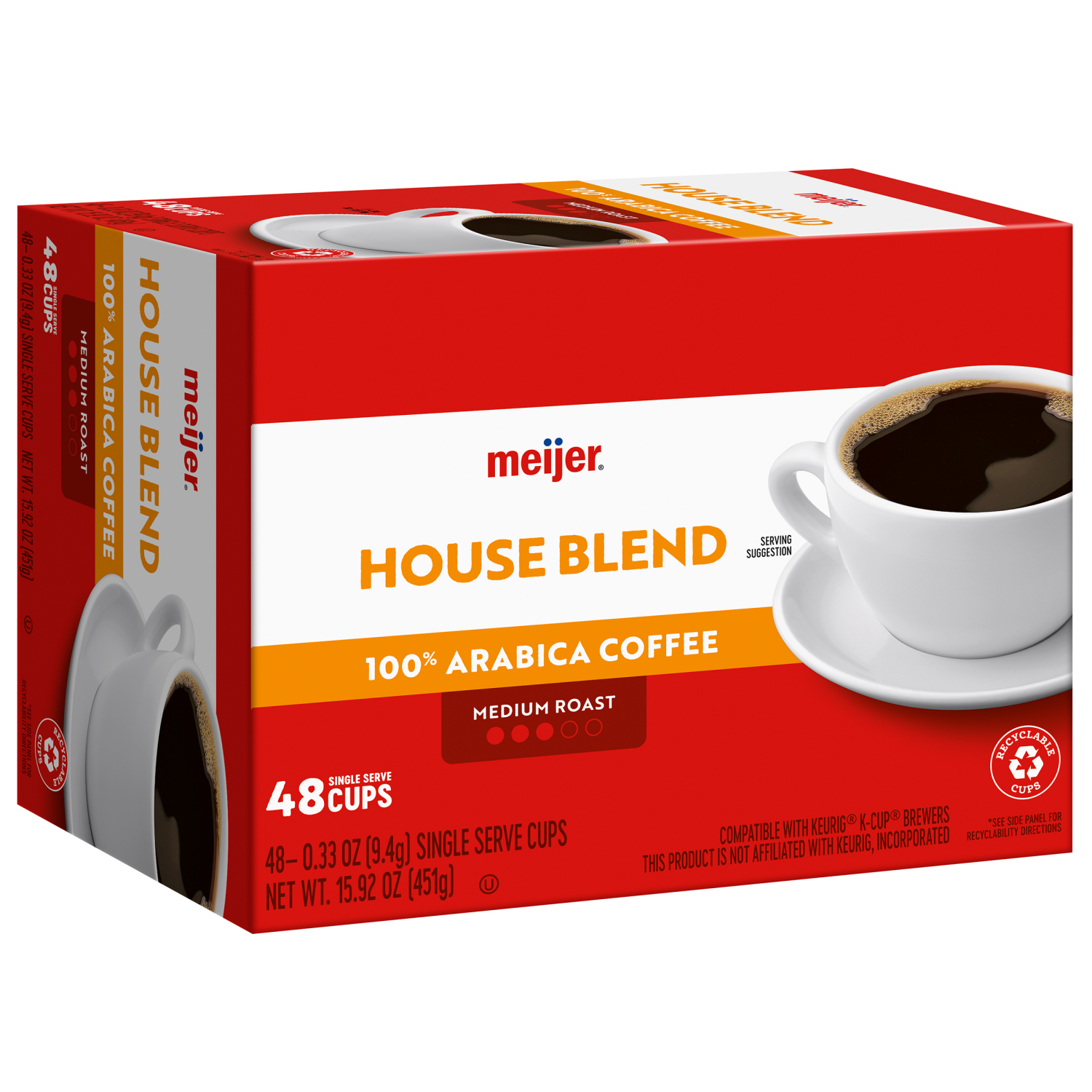 slide 4 of 5, Meijer House Blend Coffee Pods, 48 ct, 48 ct