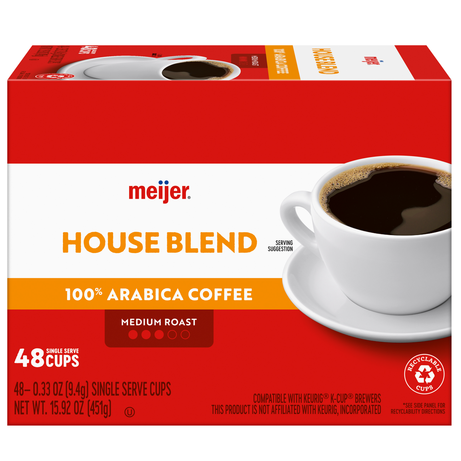 slide 1 of 5, Meijer House Blend Coffee Pods, 48 ct, 48 ct