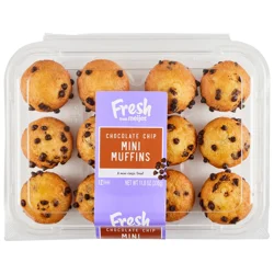 Fresh from Meijer Mini Chocolate Chip Muffins, 12 Count