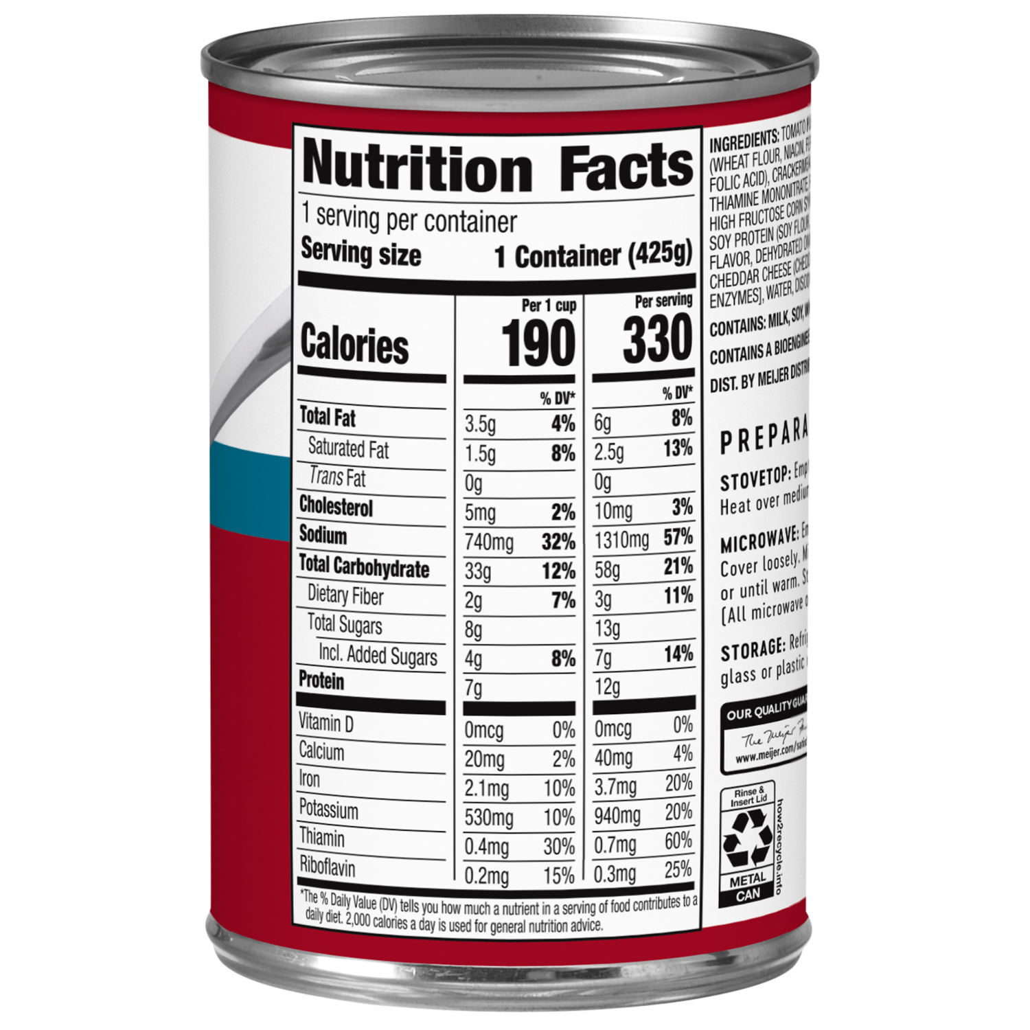 slide 3 of 3, Meijer Beef Mini Rav, 15 oz