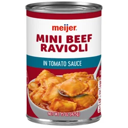 Meijer Mini Beef Ravioli In Tomato Sauce, 15 Oz