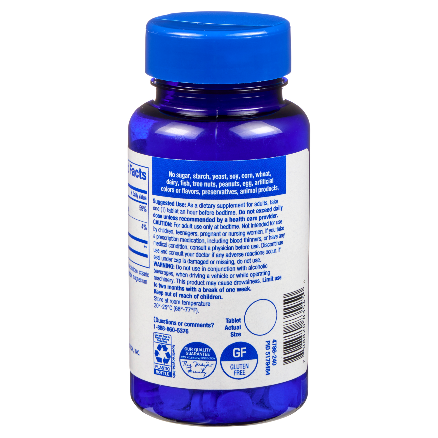 slide 2 of 3, MEIJER WELLNESS Meijer BB Melatonin 5mg Tab 240ct Value, 240 ct; 5 mg