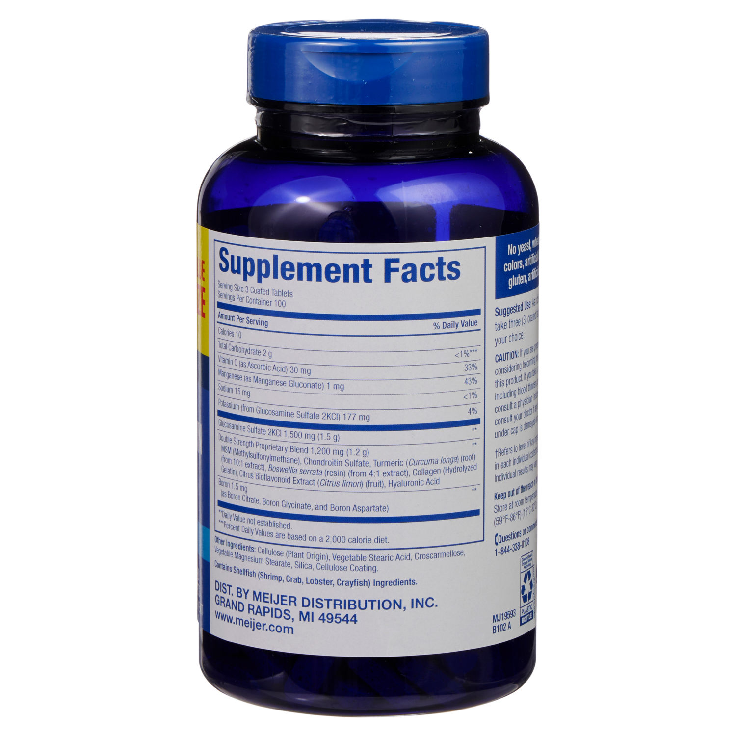 slide 2 of 5, Meijer Ds Gluco Chond Msm 300 Value Size, 300 ct