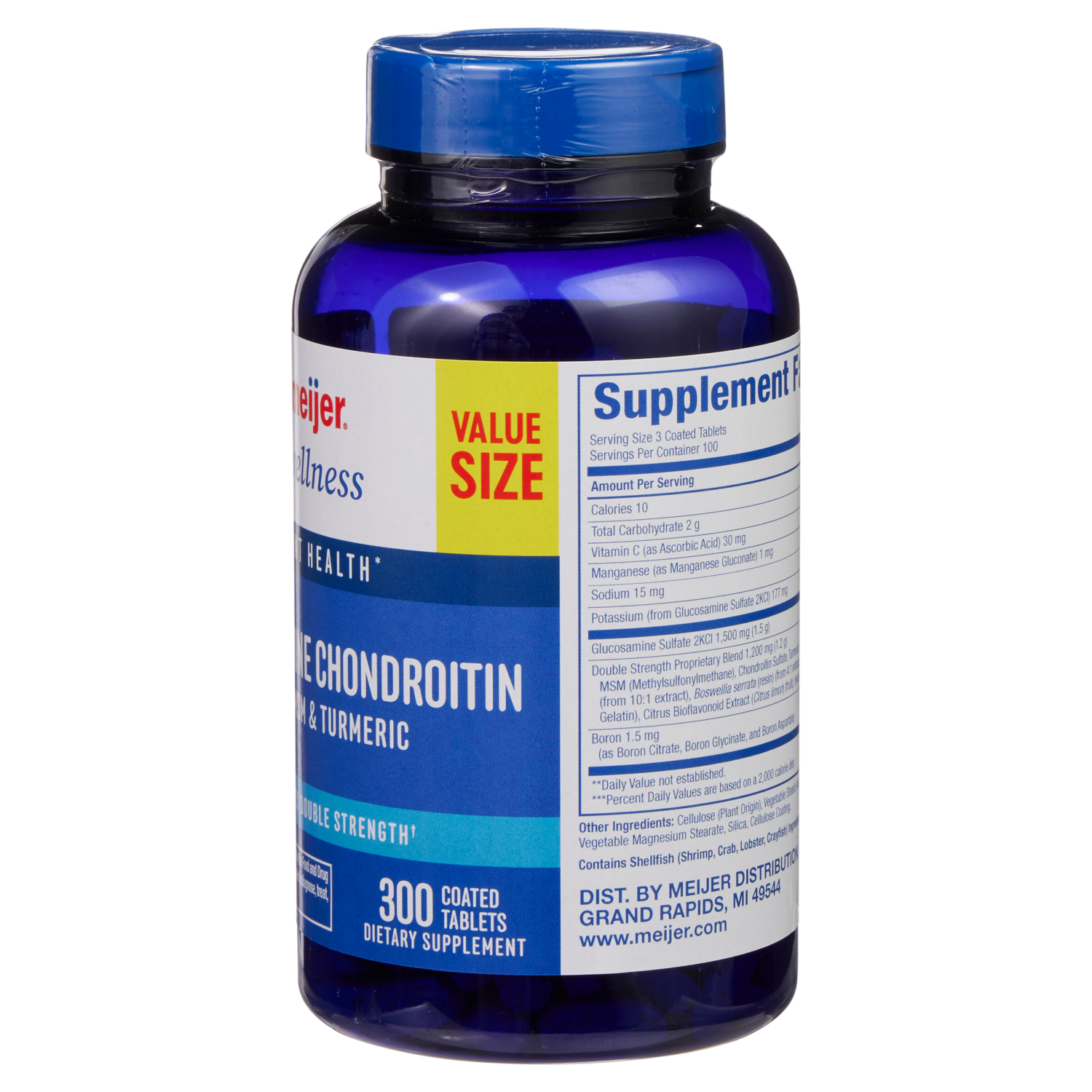 slide 3 of 5, Meijer Ds Gluco Chond Msm 300 Value Size, 300 ct