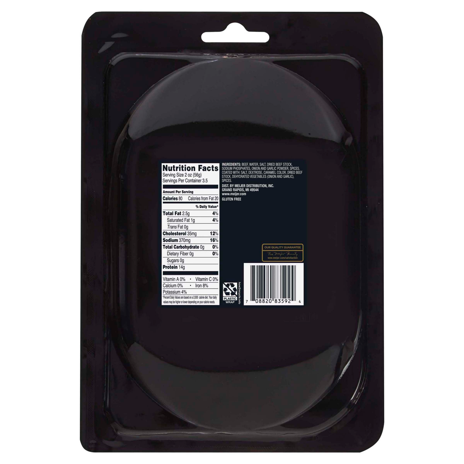 slide 2 of 2, FREDERIKS BY MEIJER Frederik's by Meijer Seasoned Roast Beef, 7 oz, 7 oz