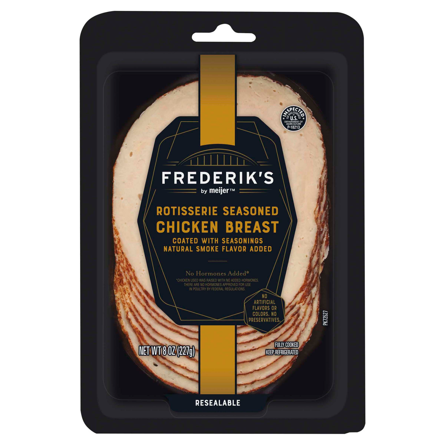 slide 1 of 2, FREDERIKS BY MEIJER Frederik's By Meijer Rotisserie Seasoned Chicken Breast, 8 oz, 8 oz